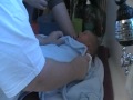 Uncle Tim And Cullen First Bath