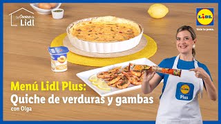 LIDL Menú Lidl Plus: Quiche de verduras y gambas 🥗🦐 anuncio