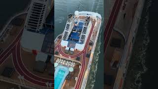Silver muse entering Vancouver