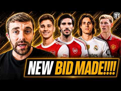 150m Alvarez BID!🚨Tonali to Arsenal ADVANCING✅ Man United HIJACK Anderson DEAL🚨