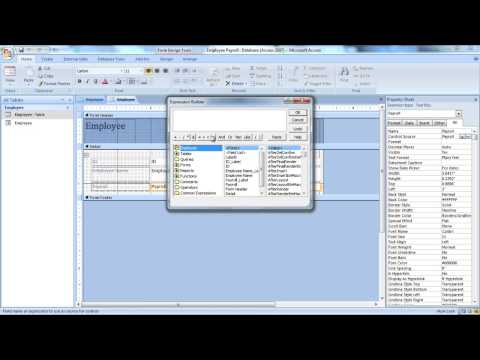 How to Use Microsoft Access Expression Builder