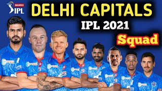 IPL 2021 - Delhi Capitals Full Squad | DC probable Players List for IPL 2021| DC 2021 squad