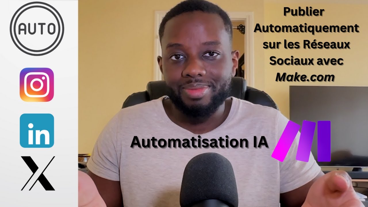 Publier Automatiquement sur les Réseaux Sociaux avec Make.com L'Outil No-Code d'automatisation IA  !