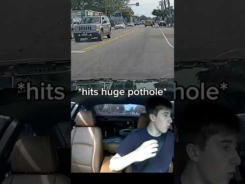 How much do you think this could cost  to fix??? #repairs #dashcam #potholes #funny #viral