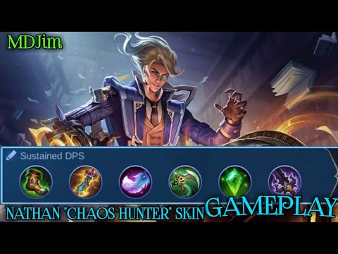 NATAN "CHAOS HUNTER" SKIN GAMEPLAY | VOICE AND EFFECTS REGEAL | Monkey D. Jim - MLBB