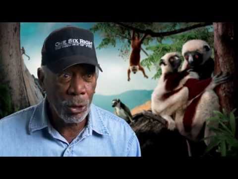 Island of Lemurs: Madagascar: Morgan Freeman Official Movie Interview | ScreenSlam