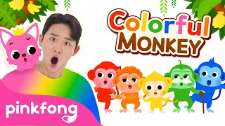 Download lagu 🐒 Colorful Monkey Banana Dance | Baby Monkey | Hoi's Playground | Pinkfong Kids Song mp3