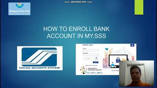 HOW TO ENROLL BANK ACCOUNT IN MY.SSS