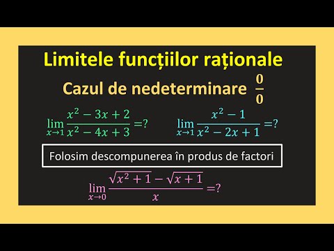 Limite de functii clasa 11 caz nederminare 0 pe 0 infinit laterale Exercitii(Invata Matematica Usor)
