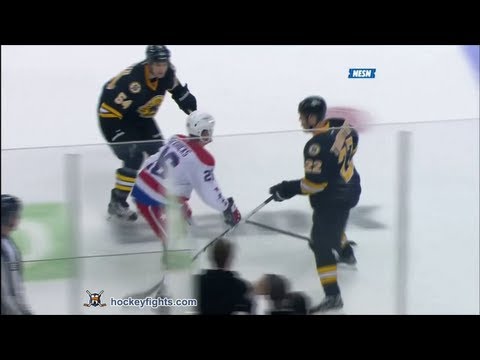Matt Hendricks vs Adam McQuaid