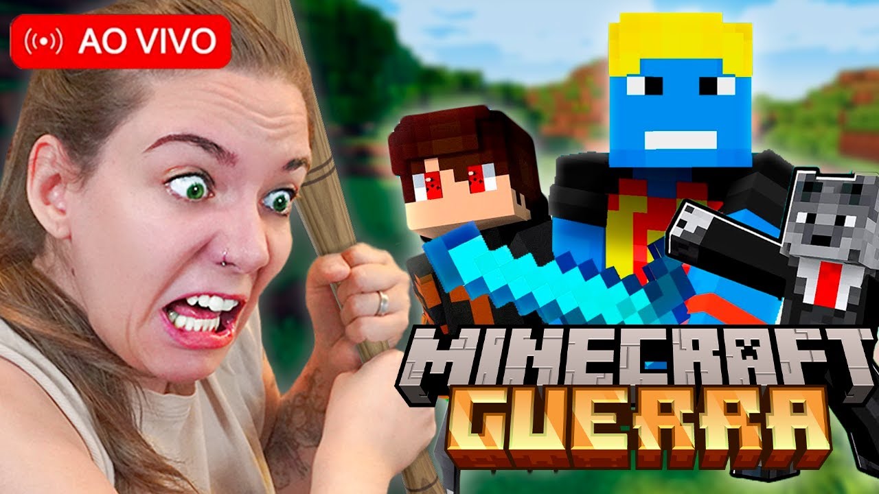 FOCO NO OBJETIVO! MINECRAFT GUERRA AO VIVO!! LIVE 9 - PT 2 | SUBATHON DIA 153