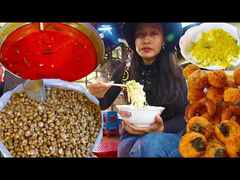 Mixed Market Foods In Phnom Penh  - Breakfast, Dessert, And More - Cambodian Market Food Tour