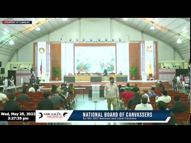 Canvassing of votes for senators, party-list groups – 2022 PH elections