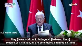 Abbas libeling Israel as defiling holy sites