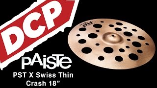 Video thumbnail for Paiste PSTX Swiss Thin Crash Cymbal 18" by Drum Center of Portsmouth