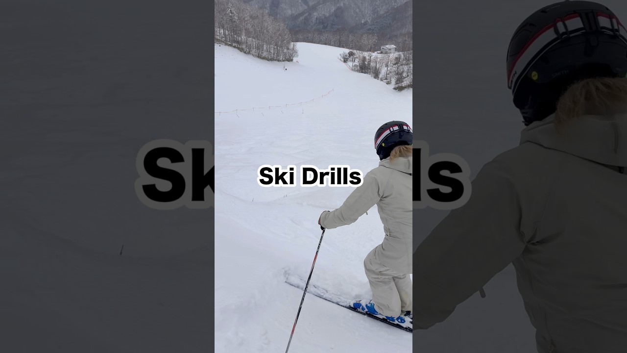 【A drill involving various skiing techniques within the moguls.】#skidrill #skihowto #ski