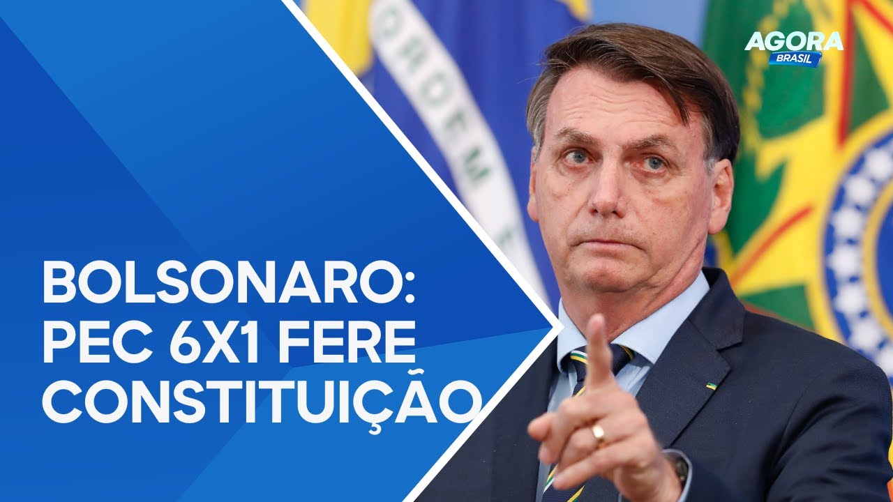 Bolsonaro diz que PEC contra jornada 6 por 1 fere cláusula pétrea da Constituição