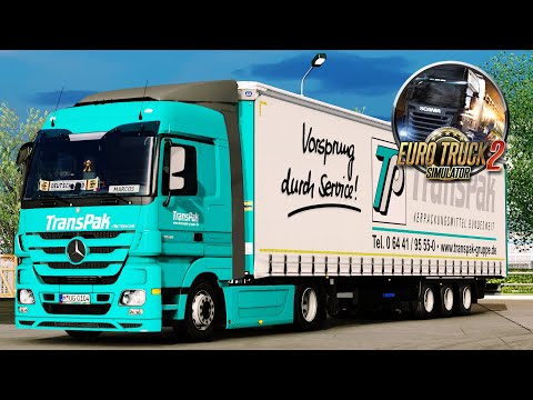 🚛 Mercedes Benz Actros MP3 1846 TransPak - Promods 2.51 Dresden to Erfurt.