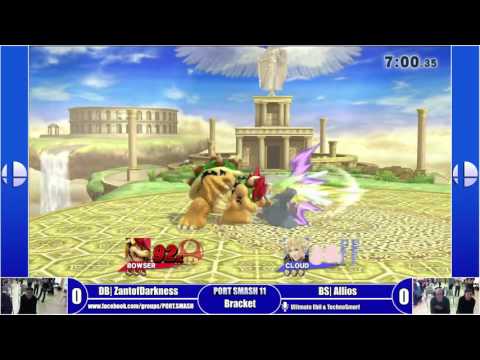 PORT SMASH 11 - Pro Bracket - DB | ZantofDarkness (Cloud) Vs BS | Allios (Bowser)