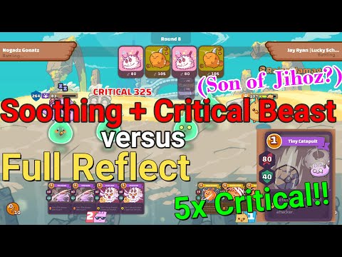 Full Reflect (Bulwark + Catapult) Meta vs 5x Crit Beast (Son of Jihoz) - Anime Inspired Fight Scenes