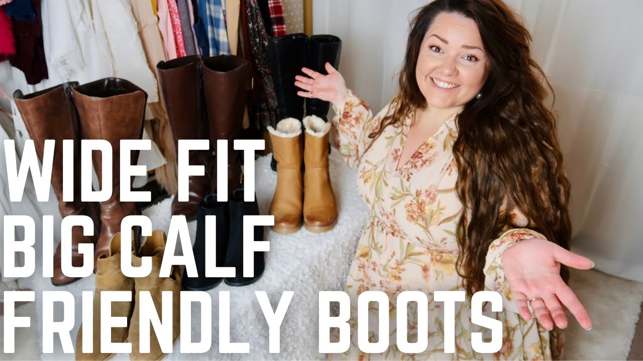 Watch video WIDE FIT & BIG CALF FRIENDLY BOOTS | UK Plus Size Fashion Now WIDE FIT & BIG CALF FRIENDLY BOOTS | UK Plus Size Fashion