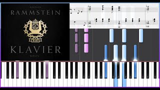 Rammstein -  XXI Klavier - Piano Tutorial - Partitura