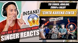 Download lagu CINTA KARENA CINTA - JUDIKA (LIVE COVER) WITH TRI SUAKA, ADLANI RAMBE, ZIDAN, VALDY NYONK | REACTION mp3