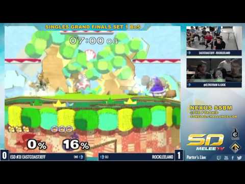 Nexus - EastCoastJeff (Fox, Falco) vs RockLeeland (IC) - SSBM Grand Finals Set 1 - Melee