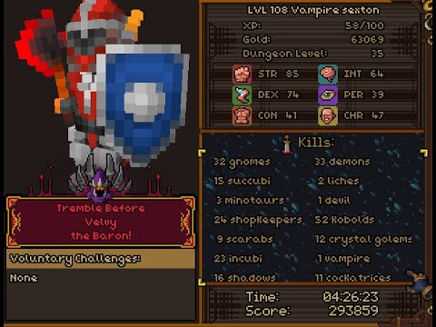 Barony Floor 35 siblings get deleted by level 108 Vampire
