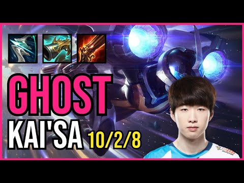 GHOST - KAI'SA vs. APHELIOS ADC | KR GRANDMASTER | PATCH 11.2 | QUADRAKILL