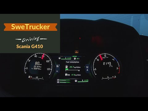POV Driving Scania G410 CNG - Fuel Consumption, 4K