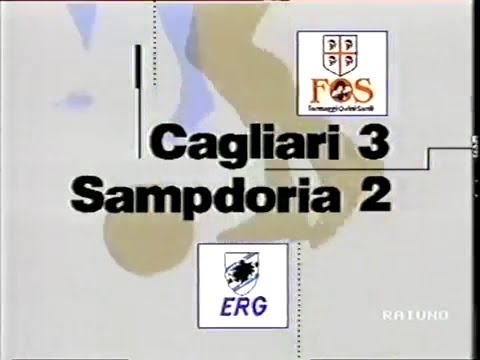 1991-92 (1a - 01-09-1991) Cagliari-Sampdoria 3-2 Servizio D.S.Rai1