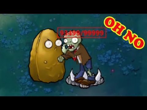 Plants vs Zombies - 99 Tall nut vs 99 Spikerock vs Conehead Zombie 99999 blood