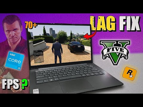 GTA 5 at 70 FPS⚡️– Old Laptop , No GPU ! 😍 (LAG FIX)