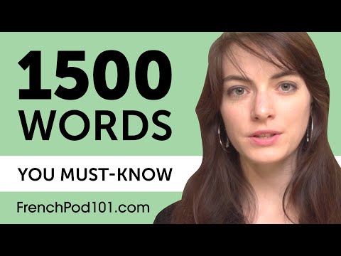 1500 Words Every French Beginner Must Know