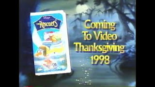 The Rescuers - 1998 Masterpiece Collection VHS Trailer #1