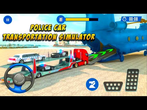 US Police Multi Level Car Transporter Truck 2020 #02 | CARS FOR KIDS | CARS FOR TODDLERS