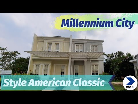 Inspirasi rumah bergaya American Classic, Minimalis namun Mewah. Millennium City di Parung Panjang.