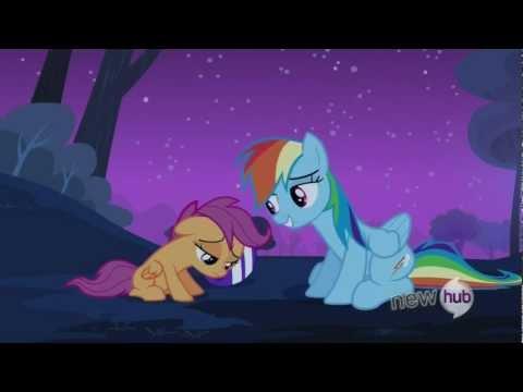 Rainbow Dash confesses to Scootaloo