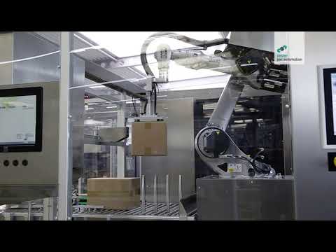 Pester Palletizer Loading of Pallett