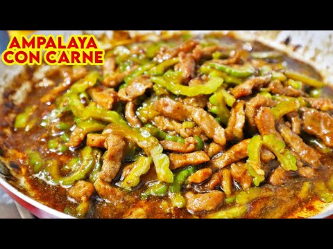 EASY TO COOK AMPALAYA CON CARNE RECIPE | BEEF WITH...