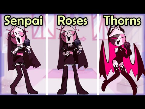 Sarvente Sings Week 6 (Senpai, Roses, Thorns) | FNF Cover