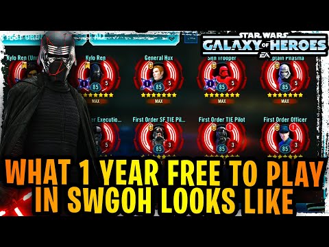 This Is What 1 Year of Free to Play in Galaxy of Heroes Looks Like - SLKR F2P Farm Review 2022