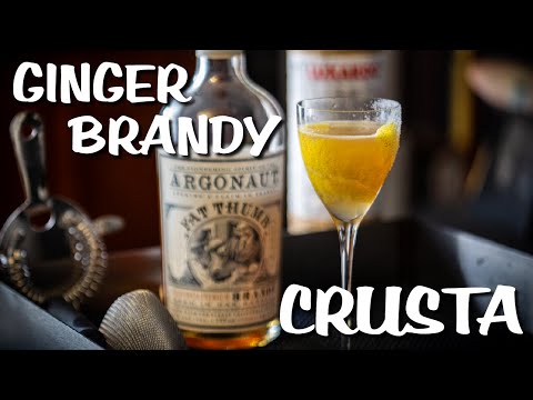 Ginger Brandy Crusta Twisted Classic Cocktail