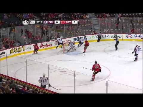 PA Parenteau goal 31 Jan 2013 Colorado Avalanche vs Calgary Flames NHL Hockey