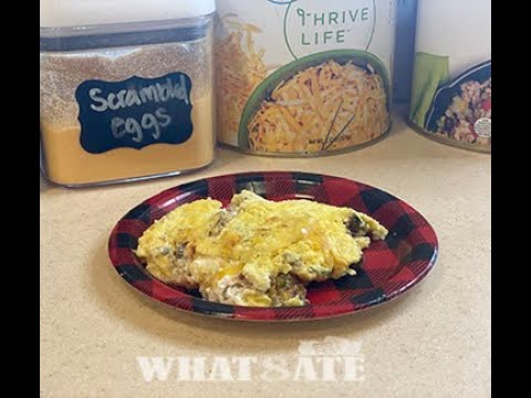 Thrive Thursday Recipe - Egg Omelet in minutes using Thrive Life freeze dried ingredients