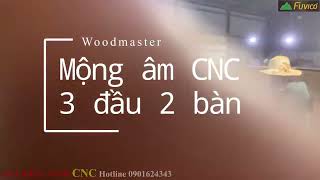 Mộng âm cnc 3 đầu 2 bàn 1500mm của Woodmaster WM-1500-3CNC.
