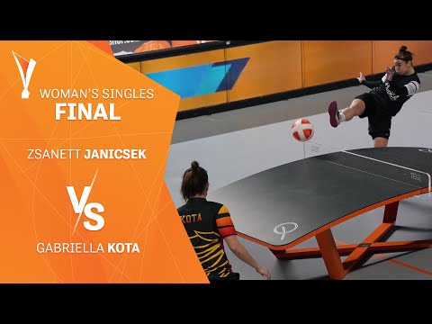European Teqball Tour - Skopje | Women's Singles, Finals | Zs. Janicsek vs G. Kota