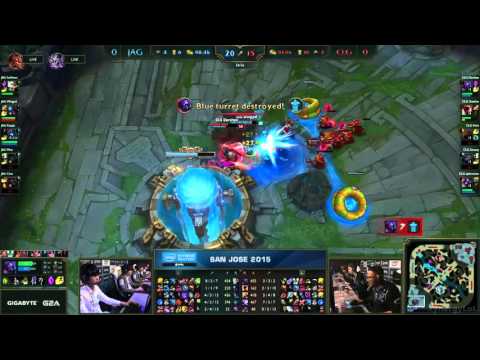 Ending of CLG vs Jin Air Green Wings - Darshan xPeke Backdoor - Game 1 - IEM San Jose 2015