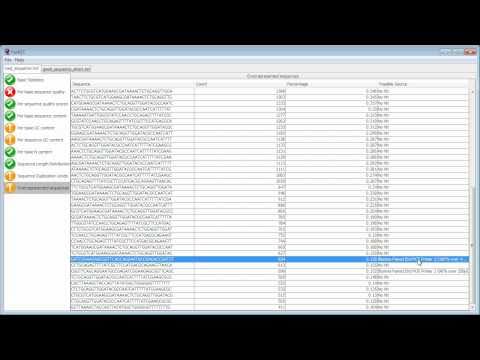 Using FastQC to check the quality of high throughput sequence